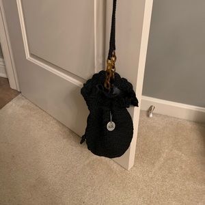 The Sak crochet draw string purse